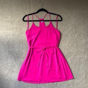 Hot pink dress